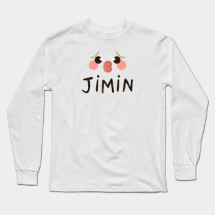 Cute Face Jimin Long Sleeve T-Shirt